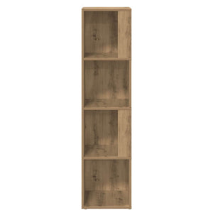 Γωνιακό Έπιπλο Τεχνίτης δρυς 33x33x132 εκ. από Επεξεργ. Ξύλο - Pakobazaar