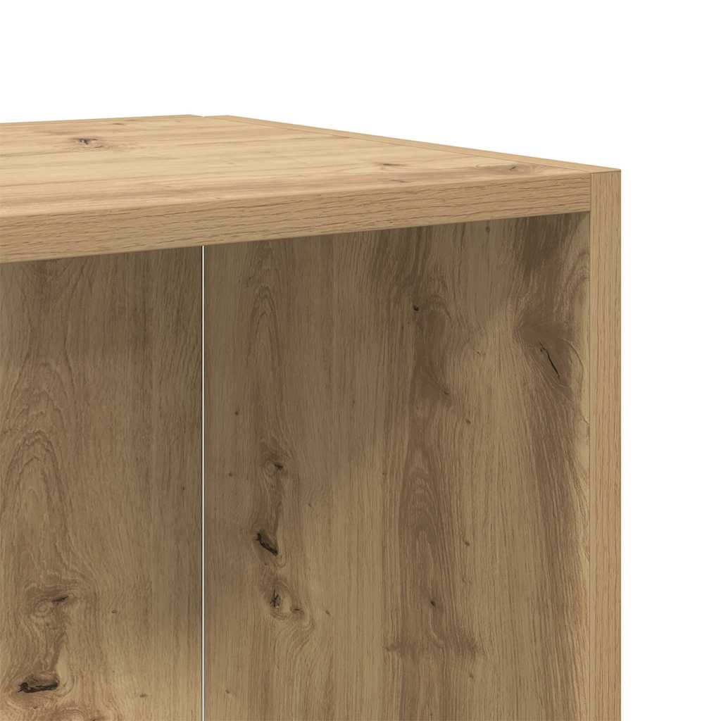 Γωνιακό Έπιπλο Τεχνίτης δρυς 33x33x132 εκ. από Επεξεργ. Ξύλο - Pakobazaar