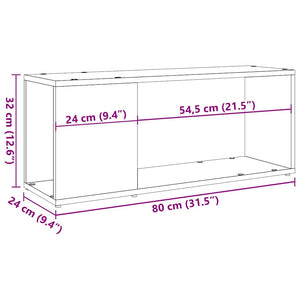 ντουλάπι τηλεόρασης  Παλιό ξύλο 80x24x32cm Κατασκευασμένο ξύλο - Pakobazaar