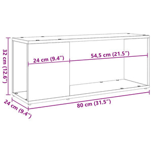 Ντουλάπι τηλεόρασης Artisan Oak 80x24x32cm Κατασκευασμένο ξύλο - Pakobazaar