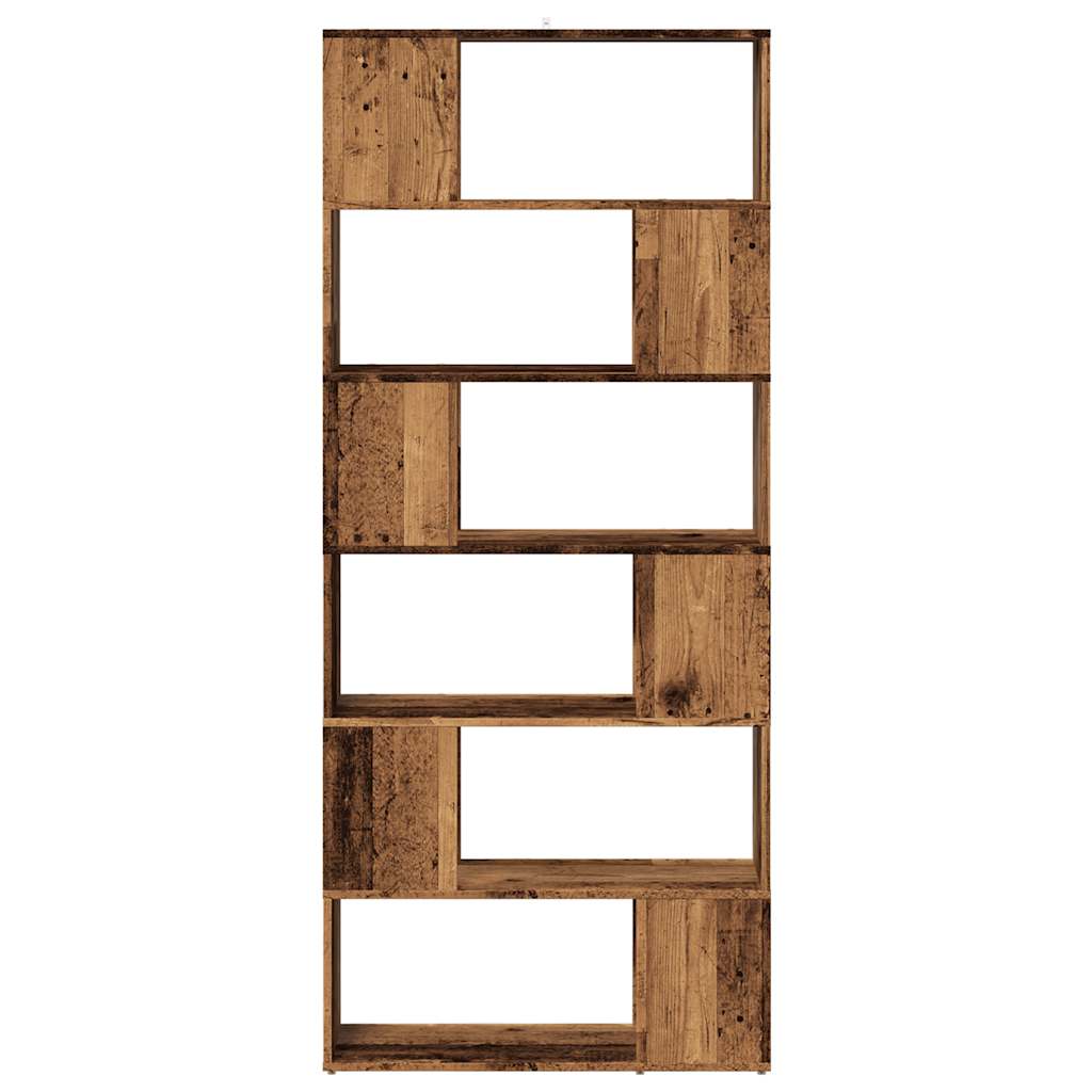Ντουλάπι βιβλίων/διαχωριστικό δωματίου Παλιό ξύλο 80x24x186 cm - Pakobazaar