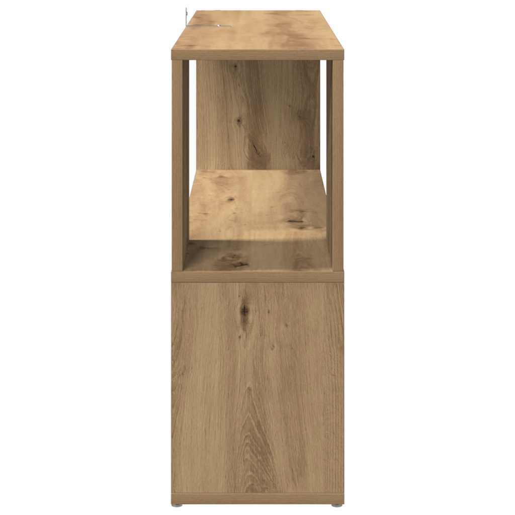 Βιβλιοθήκη Αρτισιανή Δρυς 100x24x63 εκ. Επεξεργ. Ξύλο