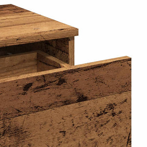 Κομοδίνα 2 τεμάχια Παλιό ξύλο 40x35x65 cm Κατασκευασμένο ξύλο