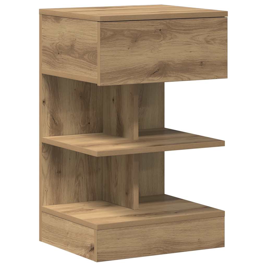 Κομοδίνο ντουλάπι Artisan Oak 40x35x65 cm Κατασκευασμένο ξύλο