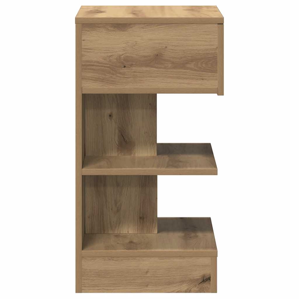 Κομοδίνο ντουλάπι Artisan Oak 40x35x65 cm Κατασκευασμένο ξύλο