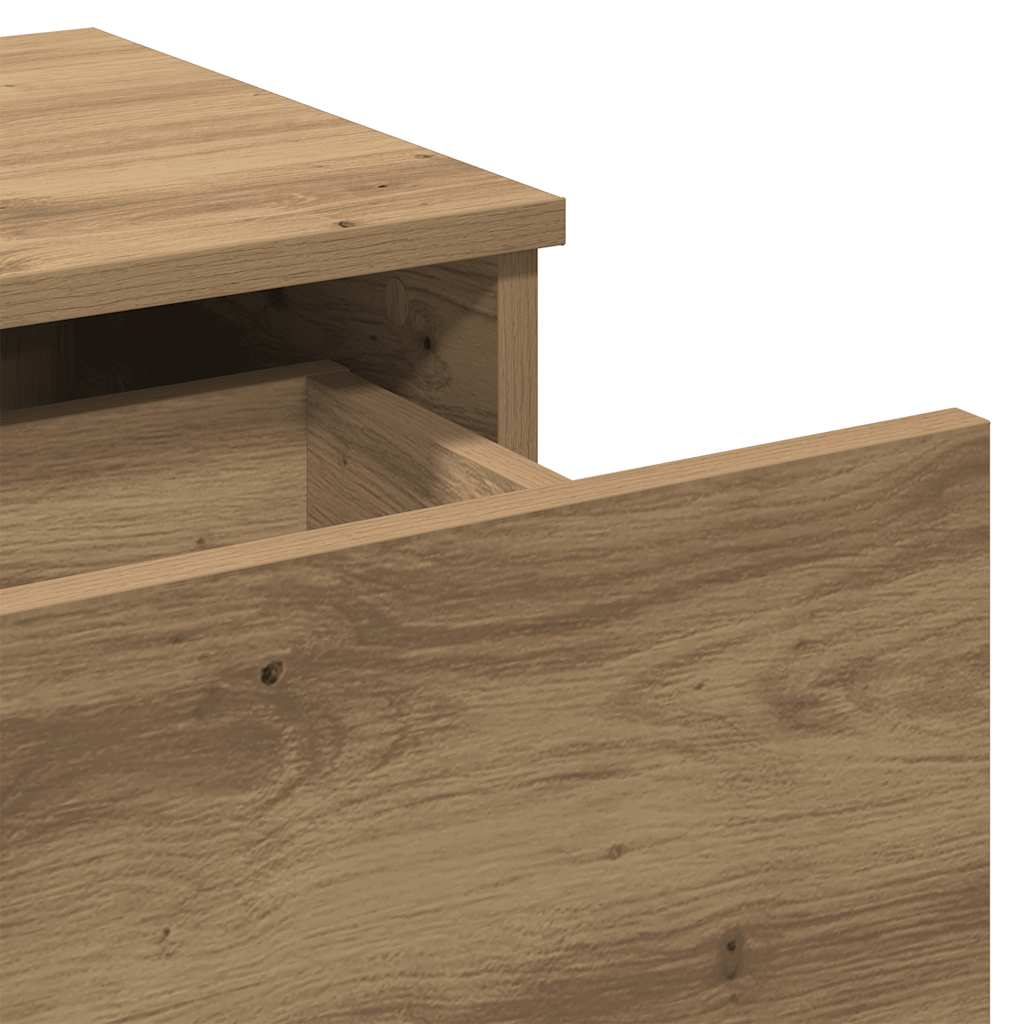 Κομοδίνο ντουλάπι Artisan Oak 40x35x65 cm Κατασκευασμένο ξύλο