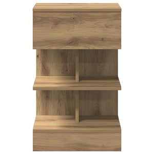 Κομοδίνα 2 τεμάχια Artisan Oak 40x35x65 cm Κατασκευασμένο ξύλο