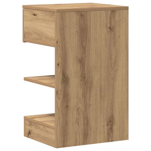 Κομοδίνα 2 τεμάχια Artisan Oak 40x35x65 cm Κατασκευασμένο ξύλο