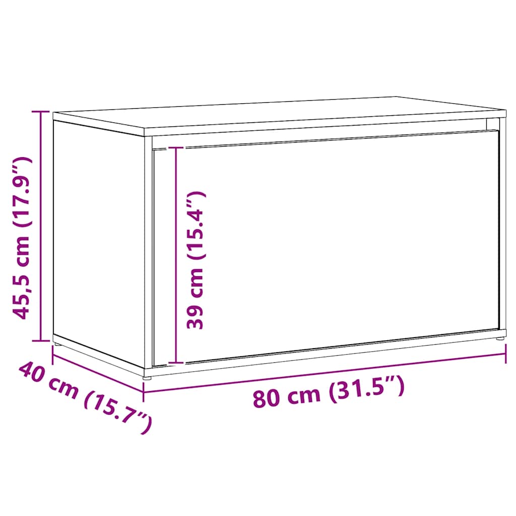 Έπιπλο Χολ / Εισόδου τεχνίτης Δρυς 80 x 40 x 45 εκ. Μοριοσανίδα