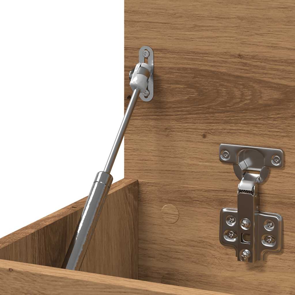 Πάγκος Παπουτσιών τεχνίτης Δρυς 80x30x45 εκ. Επεξεργασμένο Ξύλο - Pakobazaar