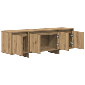 Έπιπλο Τηλεόρασης Αρτισιανή Δρυς 120x30x40,5 εκ Επεξ. Ξύλο - Pakobazaar