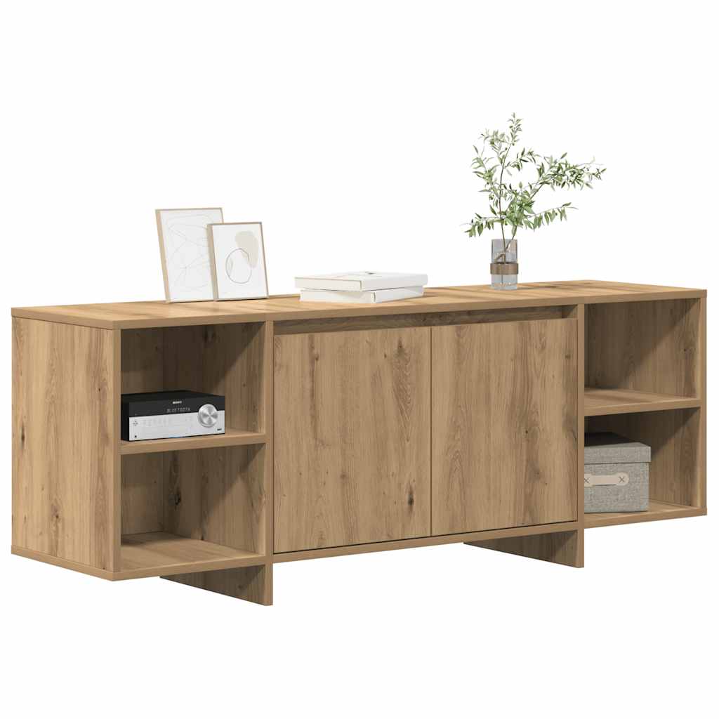 Έπιπλο Τηλεόρασης Αρτισιανή Δρυς 130x35x50 εκ από Επεξεργ. Ξύλο - Pakobazaar