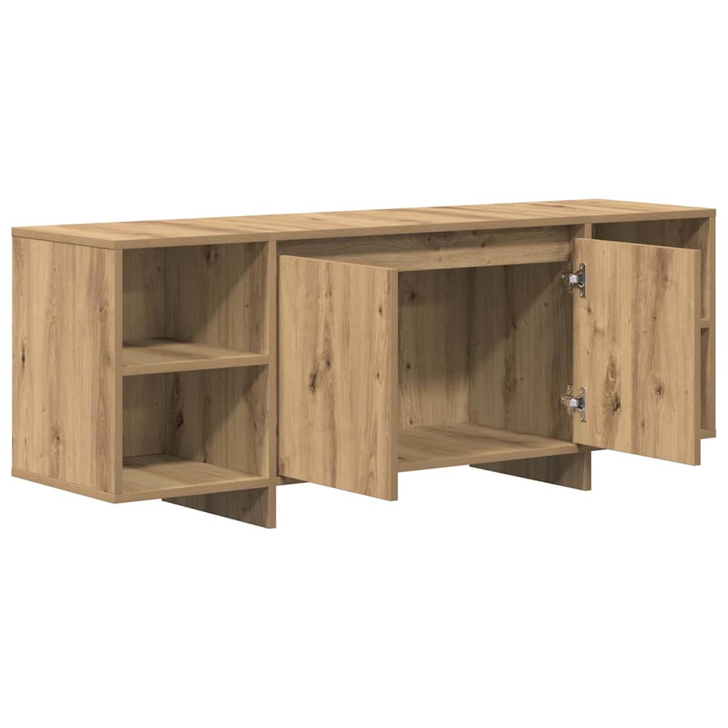 Έπιπλο Τηλεόρασης Αρτισιανή Δρυς 130x35x50 εκ από Επεξεργ. Ξύλο - Pakobazaar