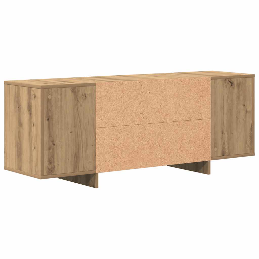 Έπιπλο Τηλεόρασης Αρτισιανή Δρυς 130x35x50 εκ από Επεξεργ. Ξύλο - Pakobazaar