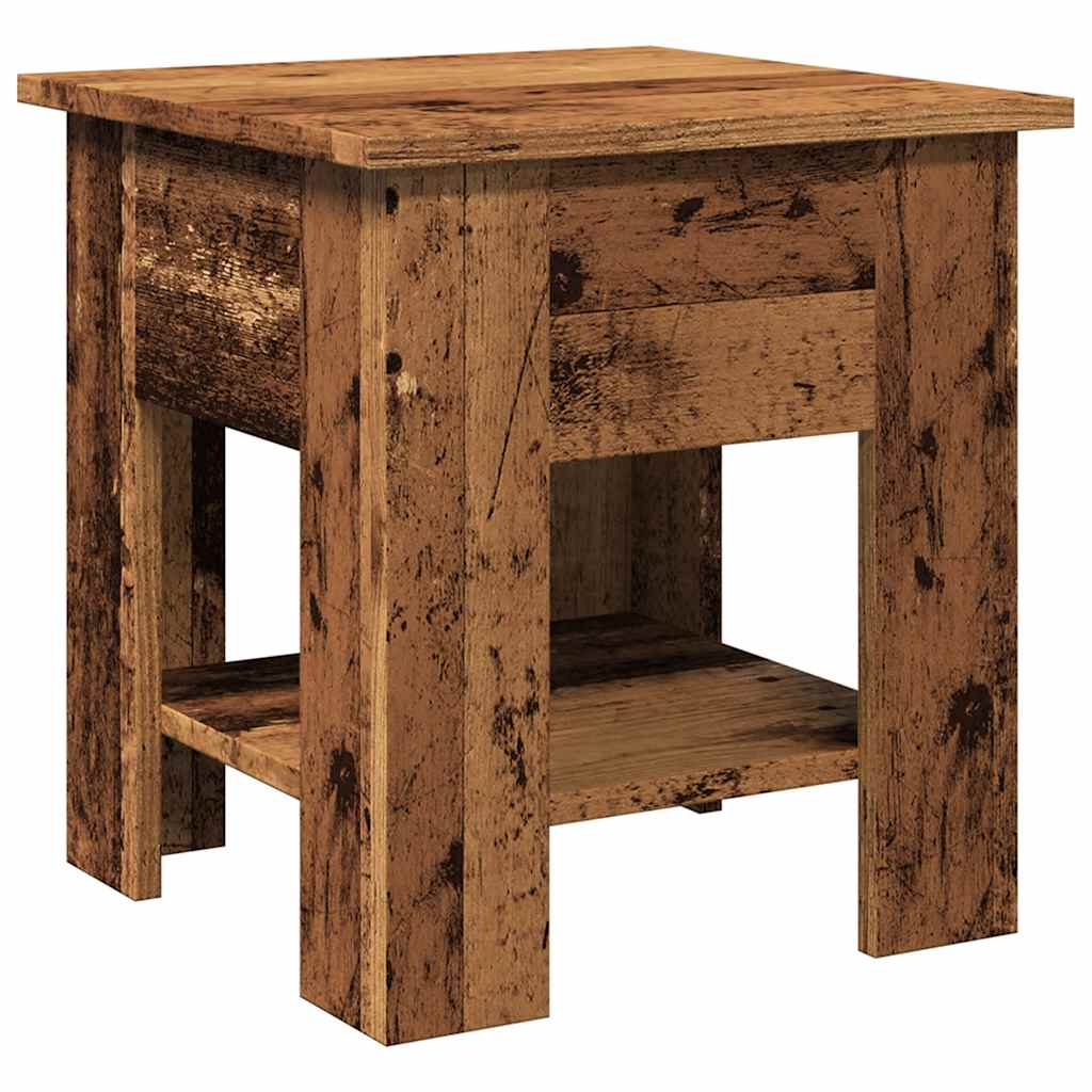 Τραπεζάκι σαλονιού παλιό ξύλο 40x40x42 cm Ξύλο μηχανής - Pakobazaar