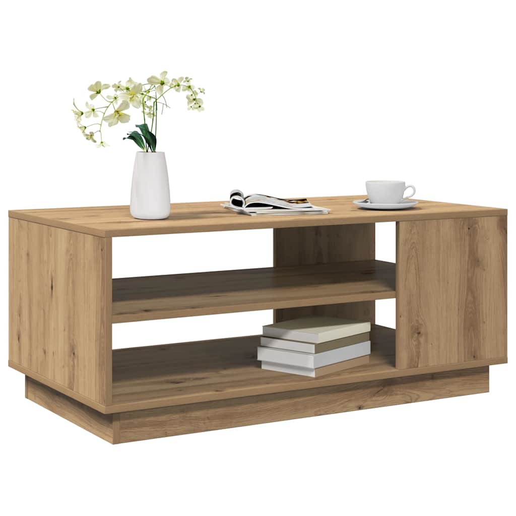 Τραπεζάκι σαλονιού Artisan Oak 102x55x43 cm Κατασκευασμένο ξύλο