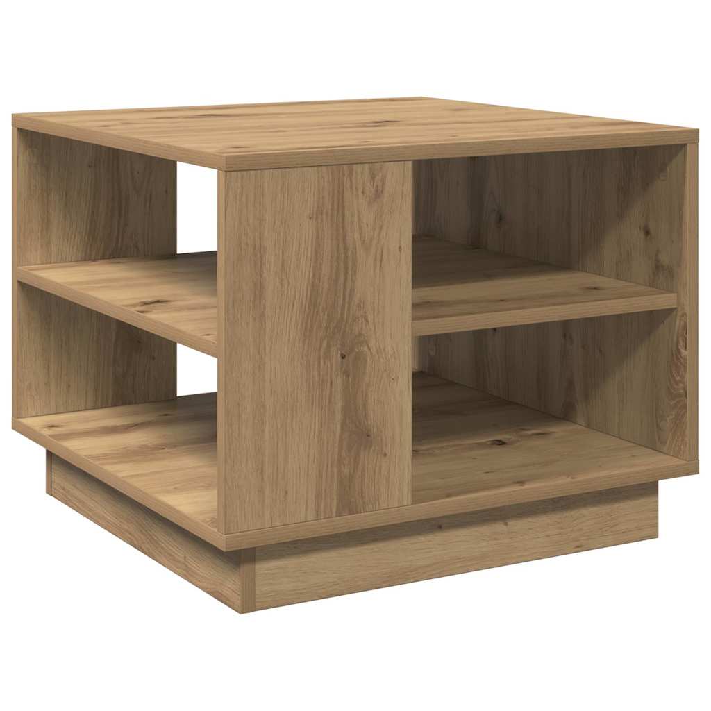 Τραπεζάκι σαλονιού Artisan Oak 55x55x42 cm Κατασκευασμένο ξύλο - Pakobazaar