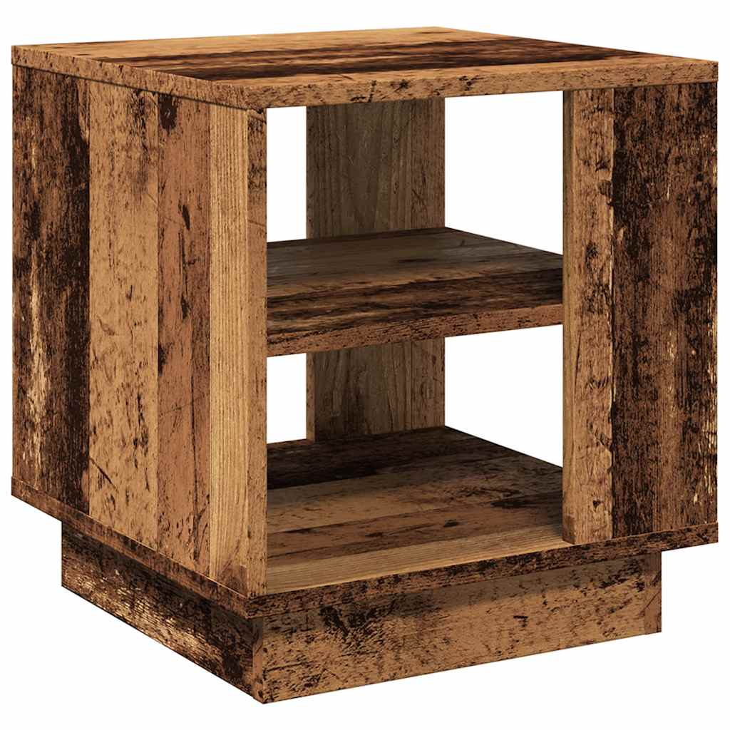 Τραπεζάκι σαλονιού Παλιό ξύλο 40x40x43 cm Κατασκευασμένο ξύλο - Pakobazaar