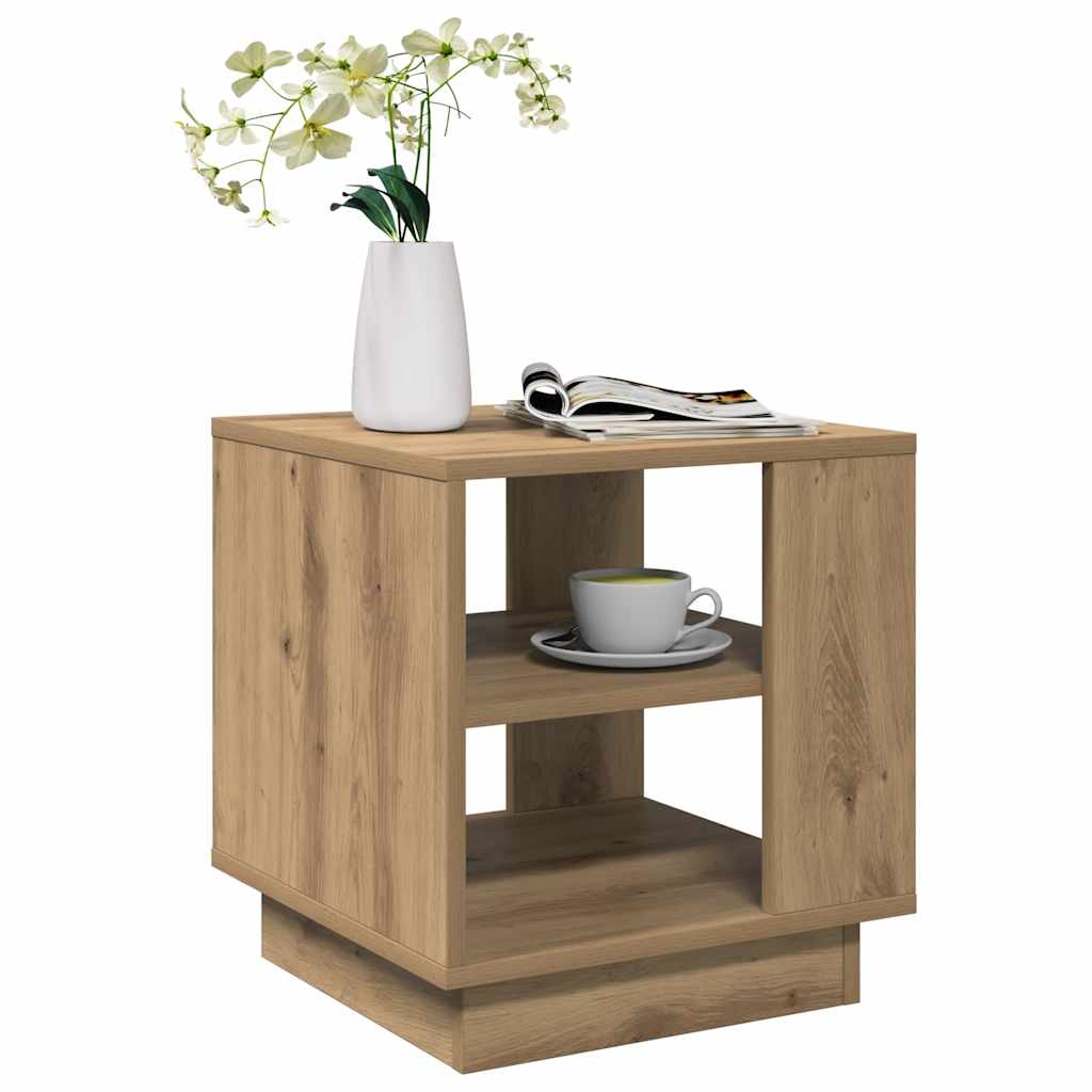 Τραπεζάκι σαλονιού Artisan Oak 40x40x43 cm Κατασκευασμένο ξύλο
