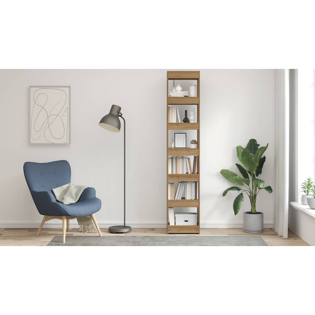 Ντουλάπι βιβλίων/διαχωριστικό δωματίου Artisan Oak 40x30x198 cm - Pakobazaar