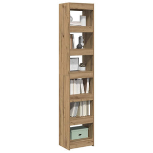 Ντουλάπι βιβλίων/διαχωριστικό δωματίου Artisan Oak 40x30x198 cm - Pakobazaar