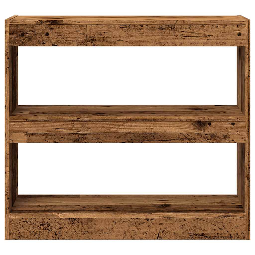 Ντουλάπι βιβλίων/διαχωριστικό δωματίου Παλιό ξύλο 80x30x72 cm - Pakobazaar