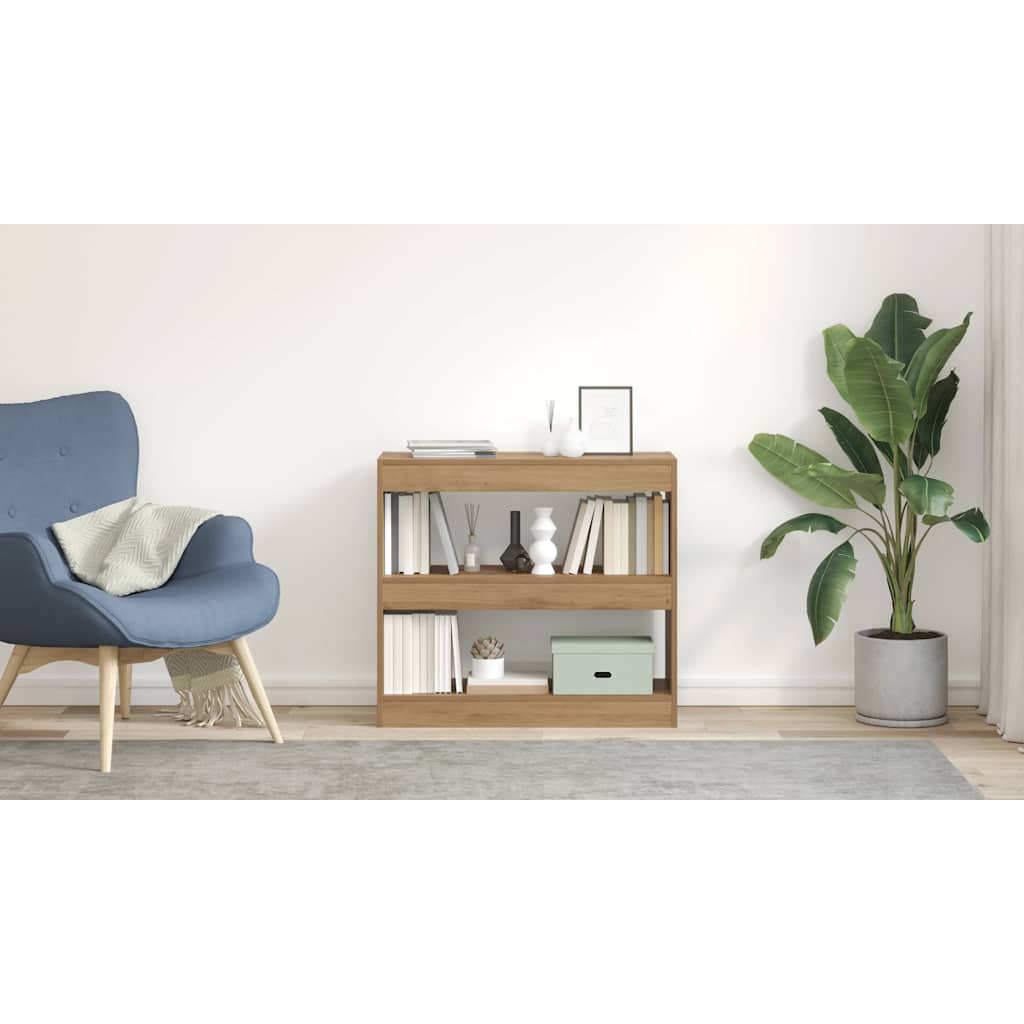 Ντουλάπι βιβλίων/διαχωριστικό δωματίου Artisan Oak 80x30x72 cm - Pakobazaar