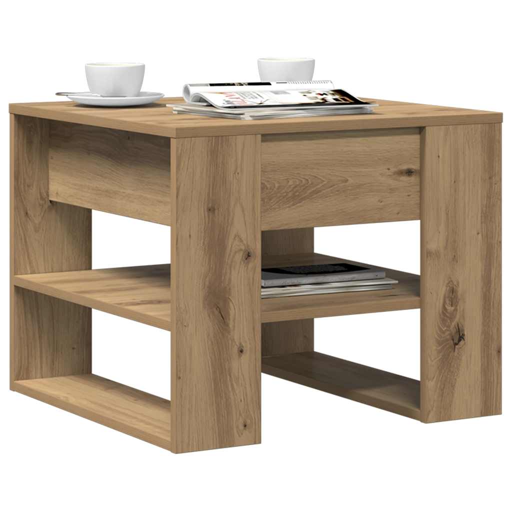 Τραπεζάκι σαλονιού Artisan Oak 55,5x55x45cm Κατασκευασμένο ξύλο - Pakobazaar