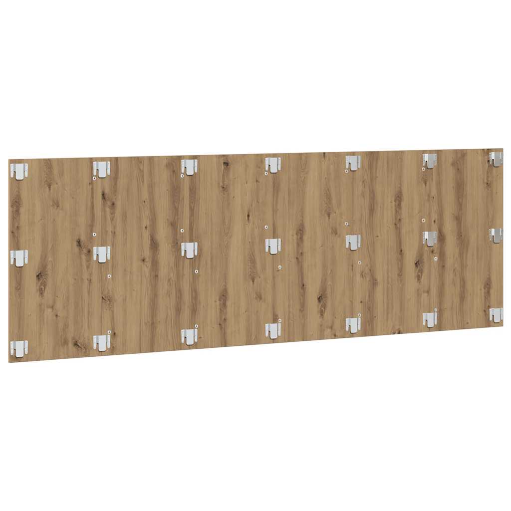 Κεφαλάρι Κρεβατιού Αρτισιανή Δρυς 240x1,5x80εκ Επεξεργ. Ξύλο - Pakobazaar
