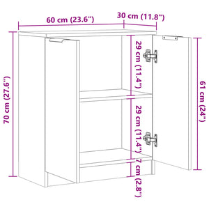 Ντουλάπι Παλ. Ξύλο 60 x 30 x 70 εκ. από Επεξεργασμένο Ξύλο - Pakobazaar