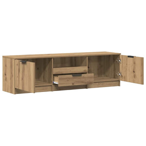 Έπιπλο Τηλεόρασης Χειροποίητο Δρυς 140x35x40 εκ. από Τεχνητό Ξύλο