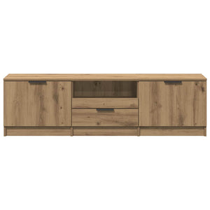 Έπιπλο Τηλεόρασης Χειροποίητο Δρυς 140x35x40 εκ. από Τεχνητό Ξύλο