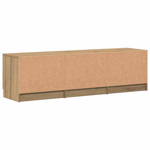 Έπιπλο Τηλεόρασης Χειροποίητο Δρυς 140x35x40 εκ. από Τεχνητό Ξύλο