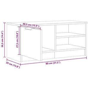 ντουλάπι τηλεόρασης  Παλιό ξύλο 80x35x36,5cm Κατασκευασμένο ξύλο - Pakobazaar