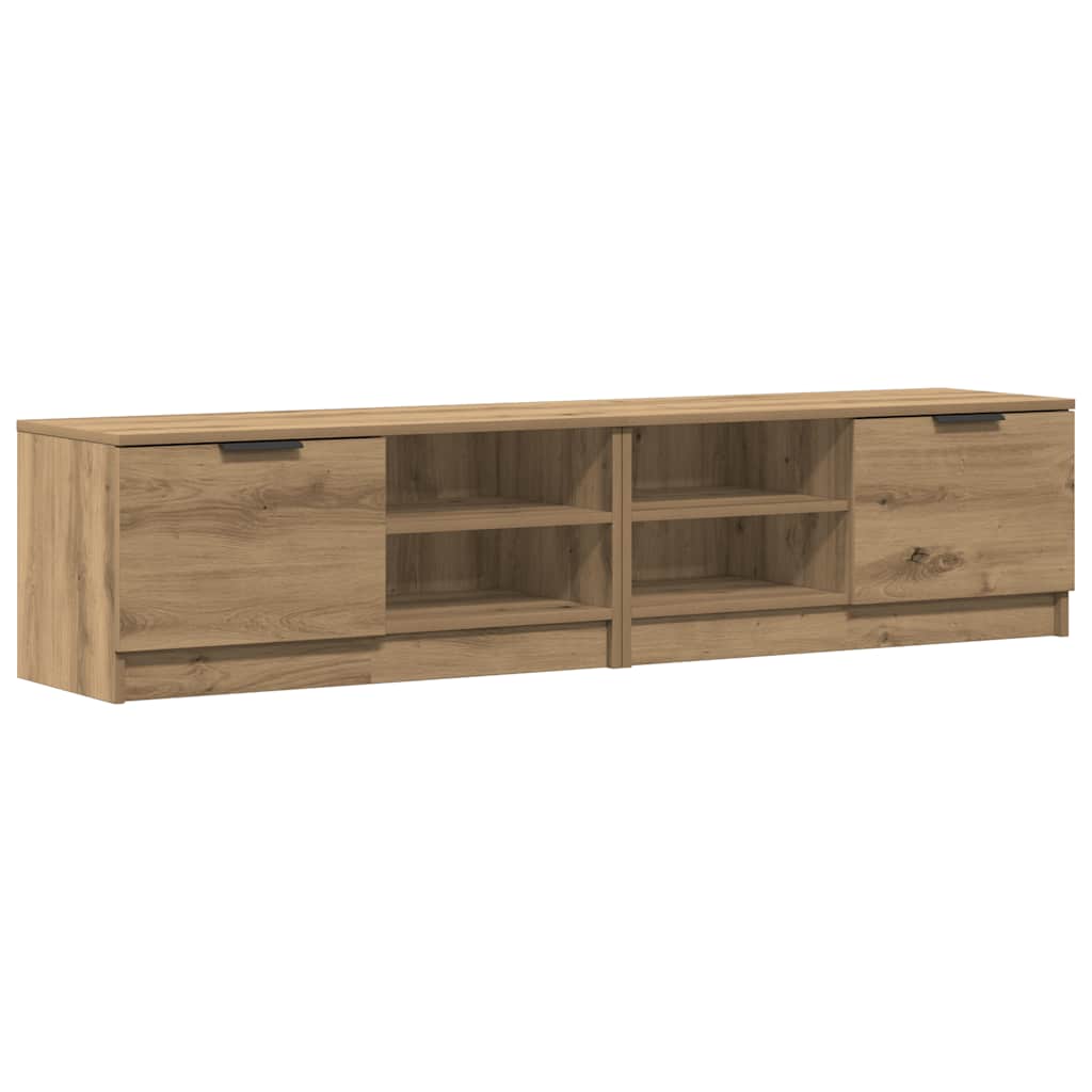 Σετ ντουλάπι τηλεόρασης 2 τεμαχίων Artisan Oak 80x35x36,5 cm - Pakobazaar