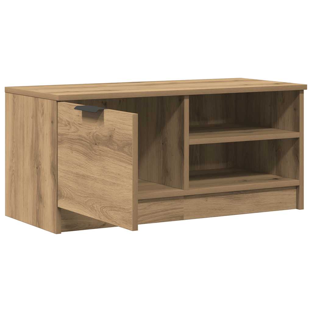 Σετ ντουλάπι τηλεόρασης 2 τεμαχίων Artisan Oak 80x35x36,5 cm - Pakobazaar