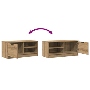Σετ ντουλάπι τηλεόρασης 2 τεμαχίων Artisan Oak 80x35x36,5 cm - Pakobazaar