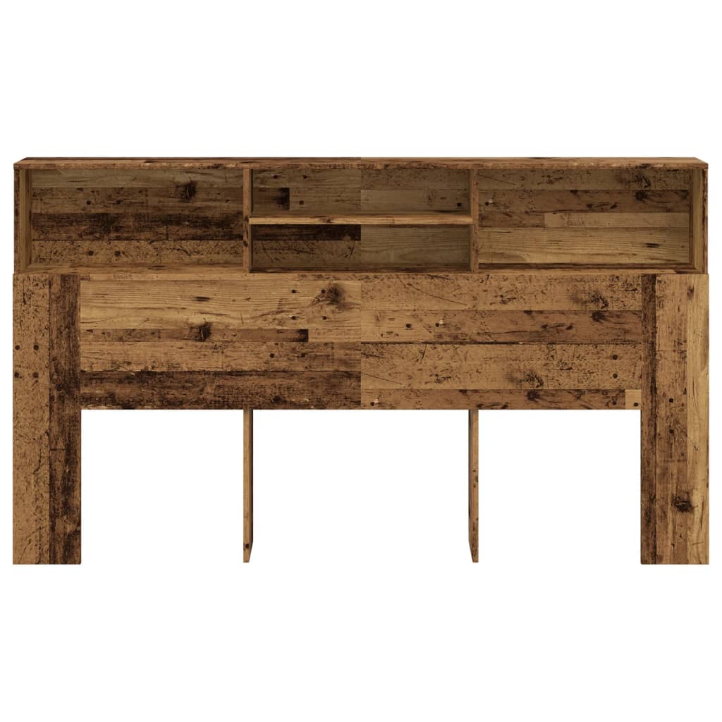 Ντουλάπι κεφαλάρι Παλιό ξύλο 180x19x103,5 cm Ξύλο μηχανής