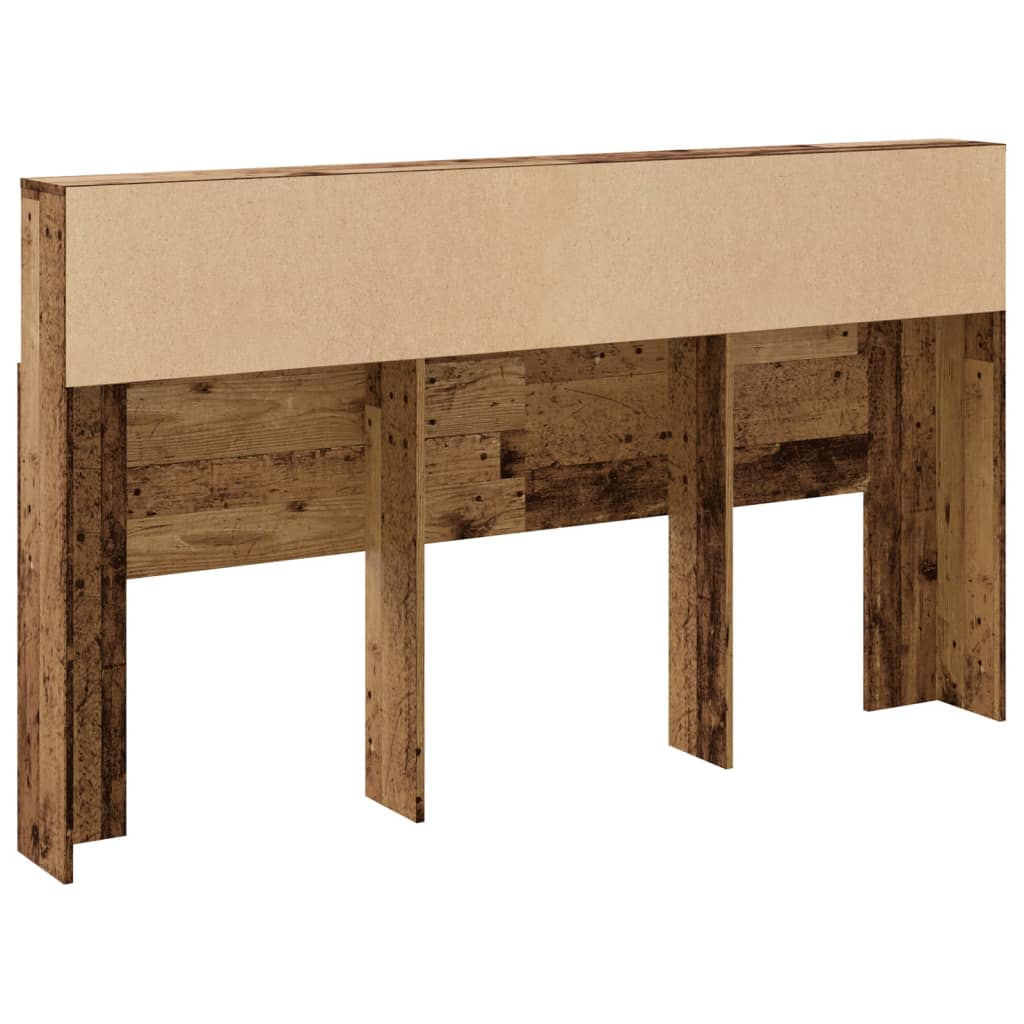 Ντουλάπι κεφαλάρι Παλιό ξύλο 180x19x103,5 cm Ξύλο μηχανής