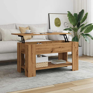 Τραπεζάκι σαλονιού Artisan Oak 101x49x52 cm Κατασκευασμένο ξύλο - Pakobazaar