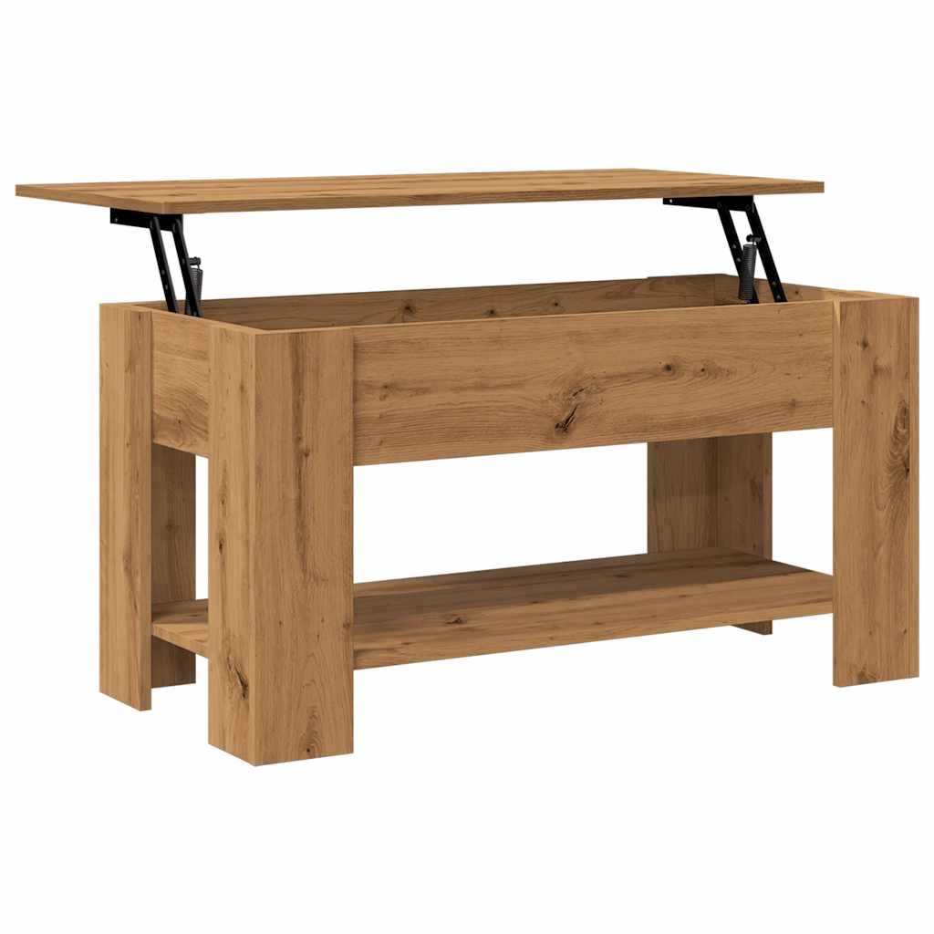 Τραπεζάκι σαλονιού Artisan Oak 101x49x52 cm Κατασκευασμένο ξύλο - Pakobazaar
