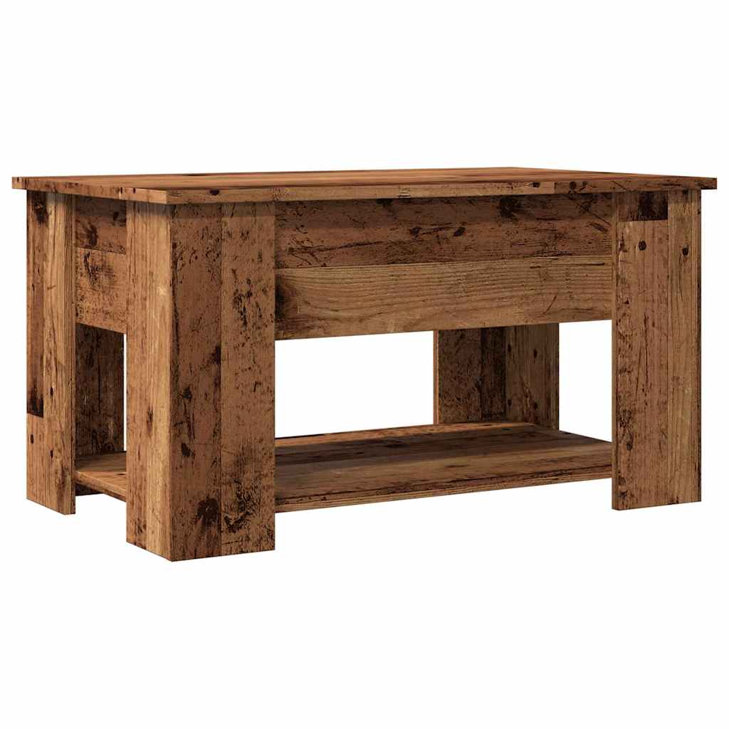 Τραπεζάκι σαλονιού Παλιό ξύλο 79x49x41 cm Ξύλο μηχανής - Pakobazaar