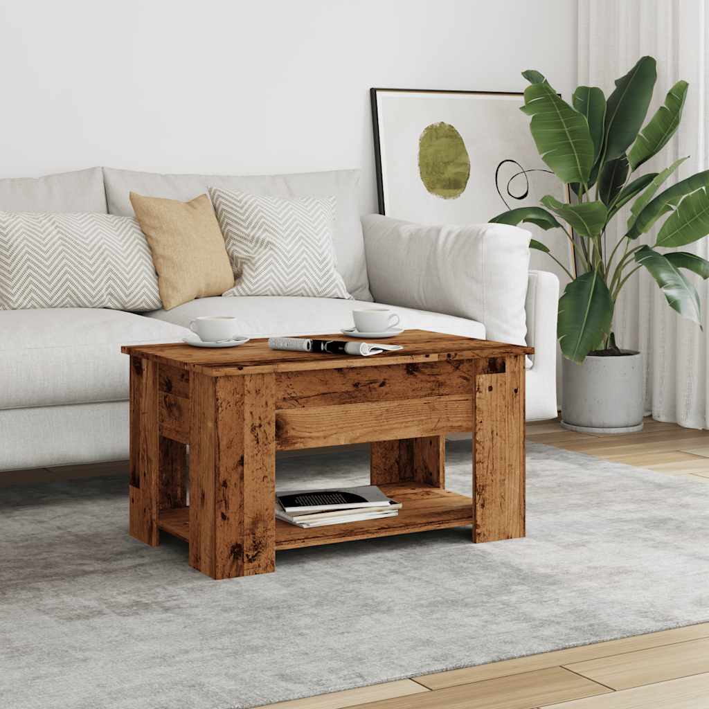 Τραπεζάκι σαλονιού Παλιό ξύλο 79x49x41 cm Ξύλο μηχανής - Pakobazaar