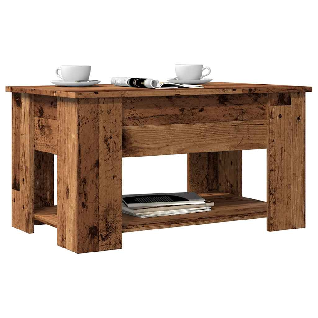 Τραπεζάκι σαλονιού Παλιό ξύλο 79x49x41 cm Ξύλο μηχανής - Pakobazaar
