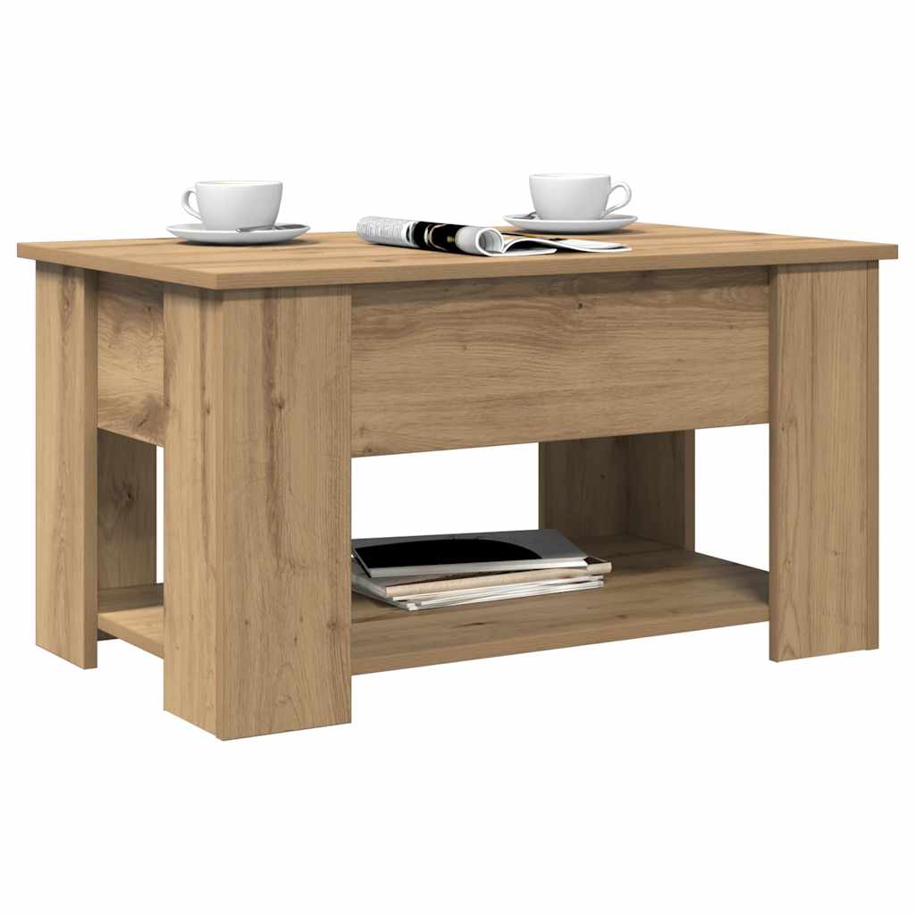 Τραπεζάκι σαλονιού Artisan Oak 79x49x41 cm Κατασκευασμένο ξύλο - Pakobazaar