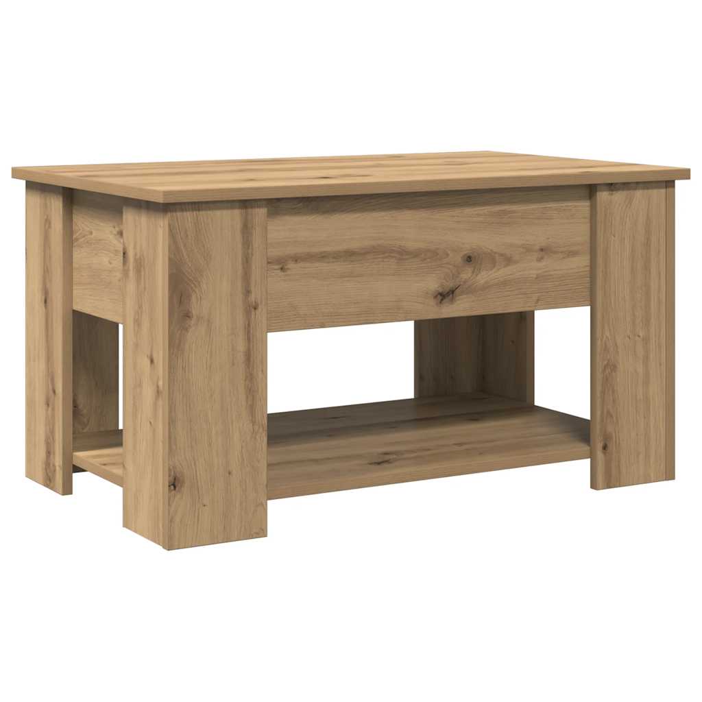 Τραπεζάκι σαλονιού Artisan Oak 79x49x41 cm Κατασκευασμένο ξύλο - Pakobazaar