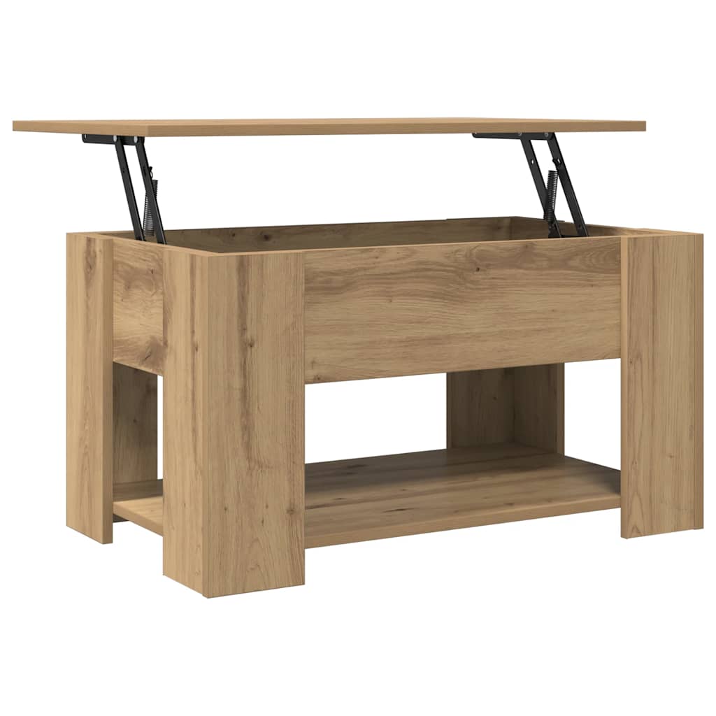 Τραπεζάκι σαλονιού Artisan Oak 79x49x41 cm Κατασκευασμένο ξύλο - Pakobazaar