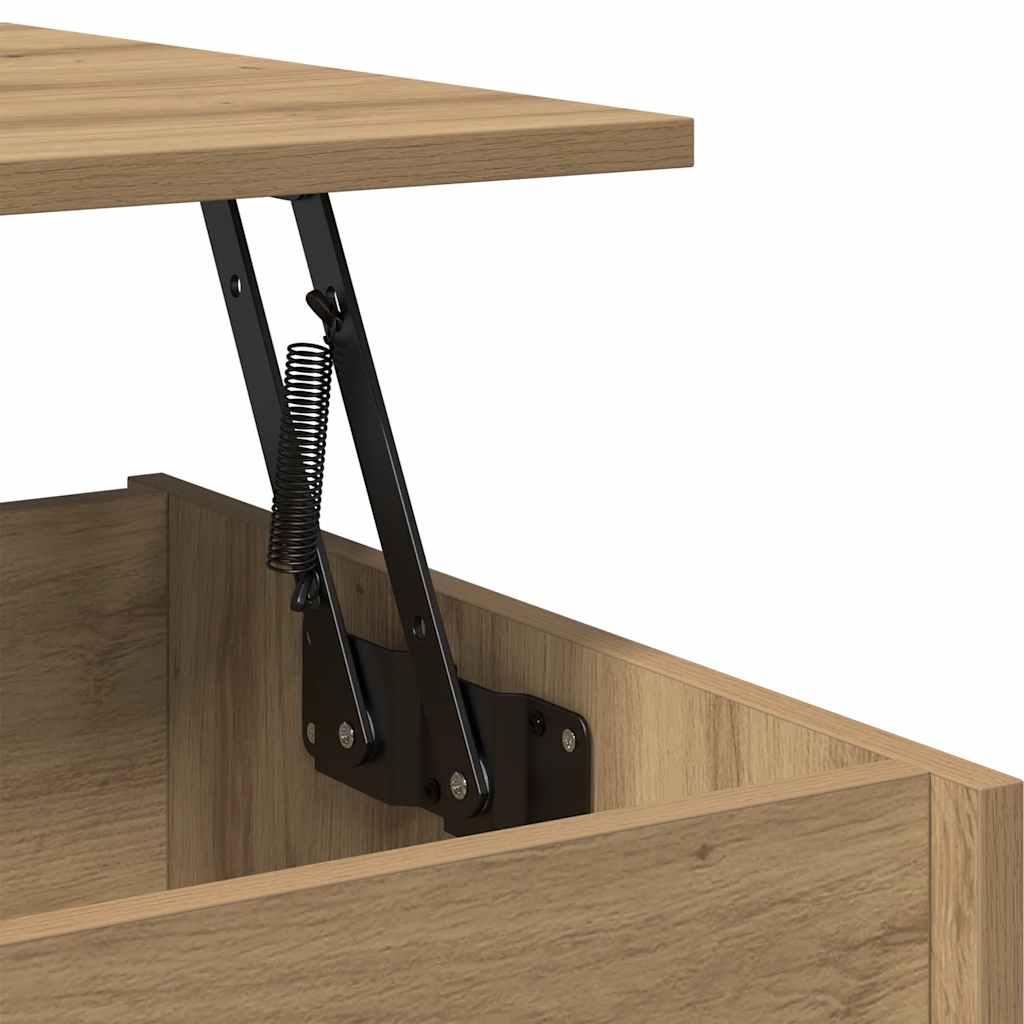 Τραπεζάκι Σαλονιού Αρτισιανή Δρυς 80x50,5x41,5 εκ Επεξεργ. Ξύλο - Pakobazaar