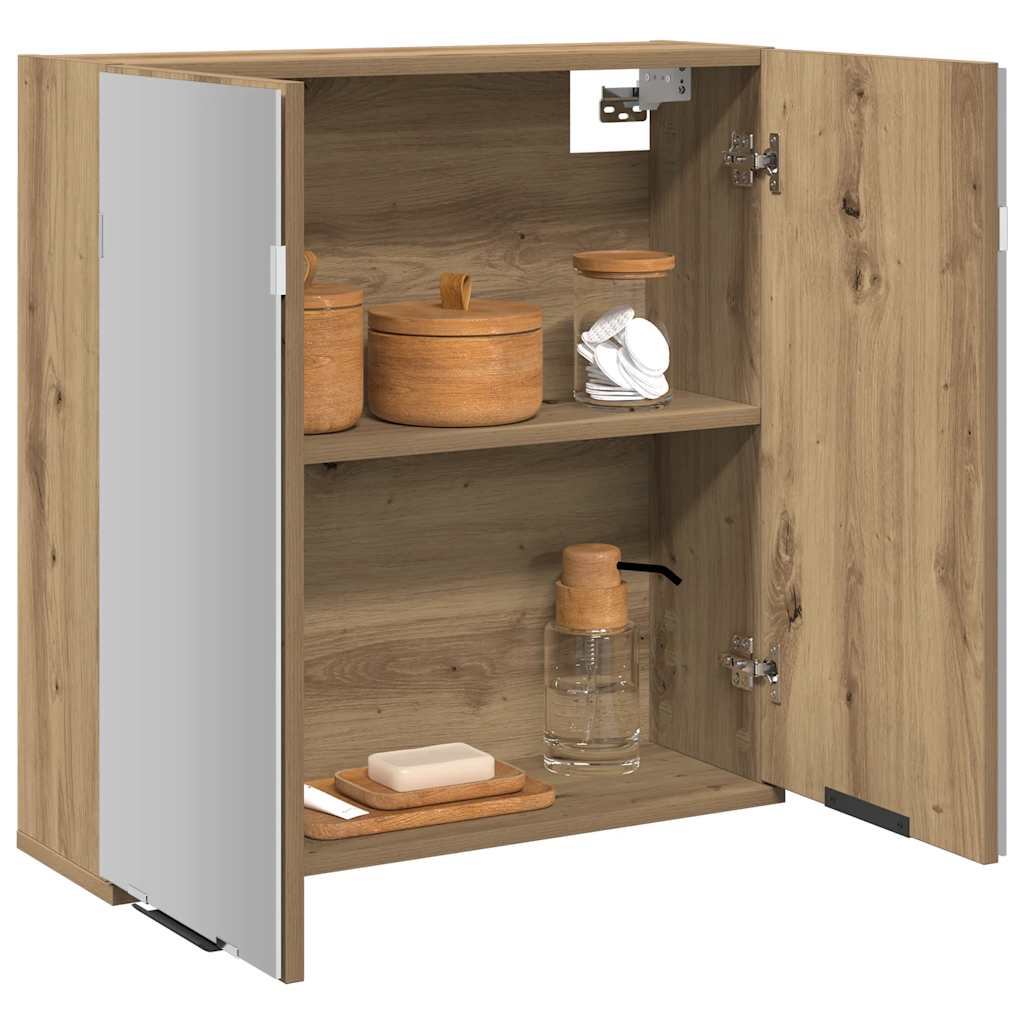 Ντουλάπι Μπάνιου Τεχνίτης Δρυς 64x20x66,5 εκ Επεξεργασμένο Ξύλο - Pakobazaar