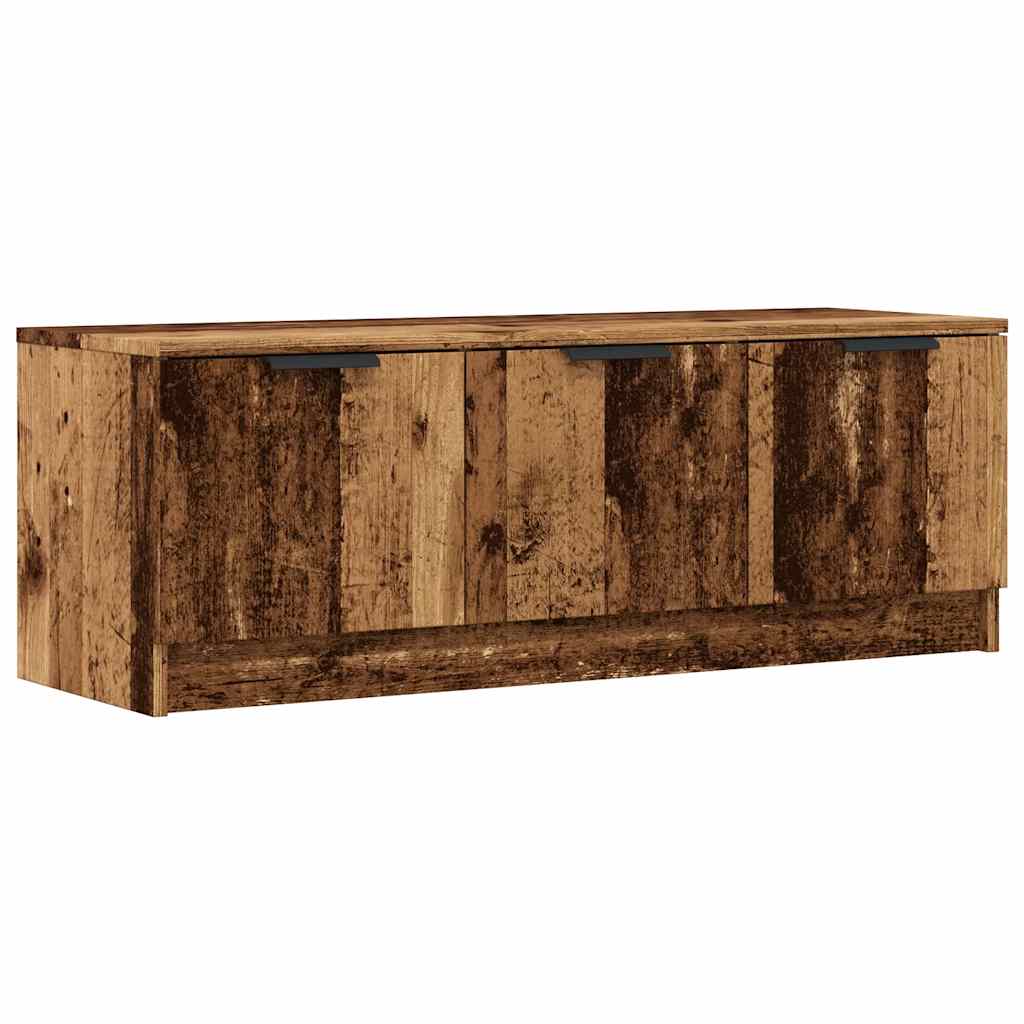 Έπιπλο Τηλεόρασης Όψη Παλαιού Ξύλου 102x35x36,5 εκ. Επεξ. Ξύλο - Pakobazaar